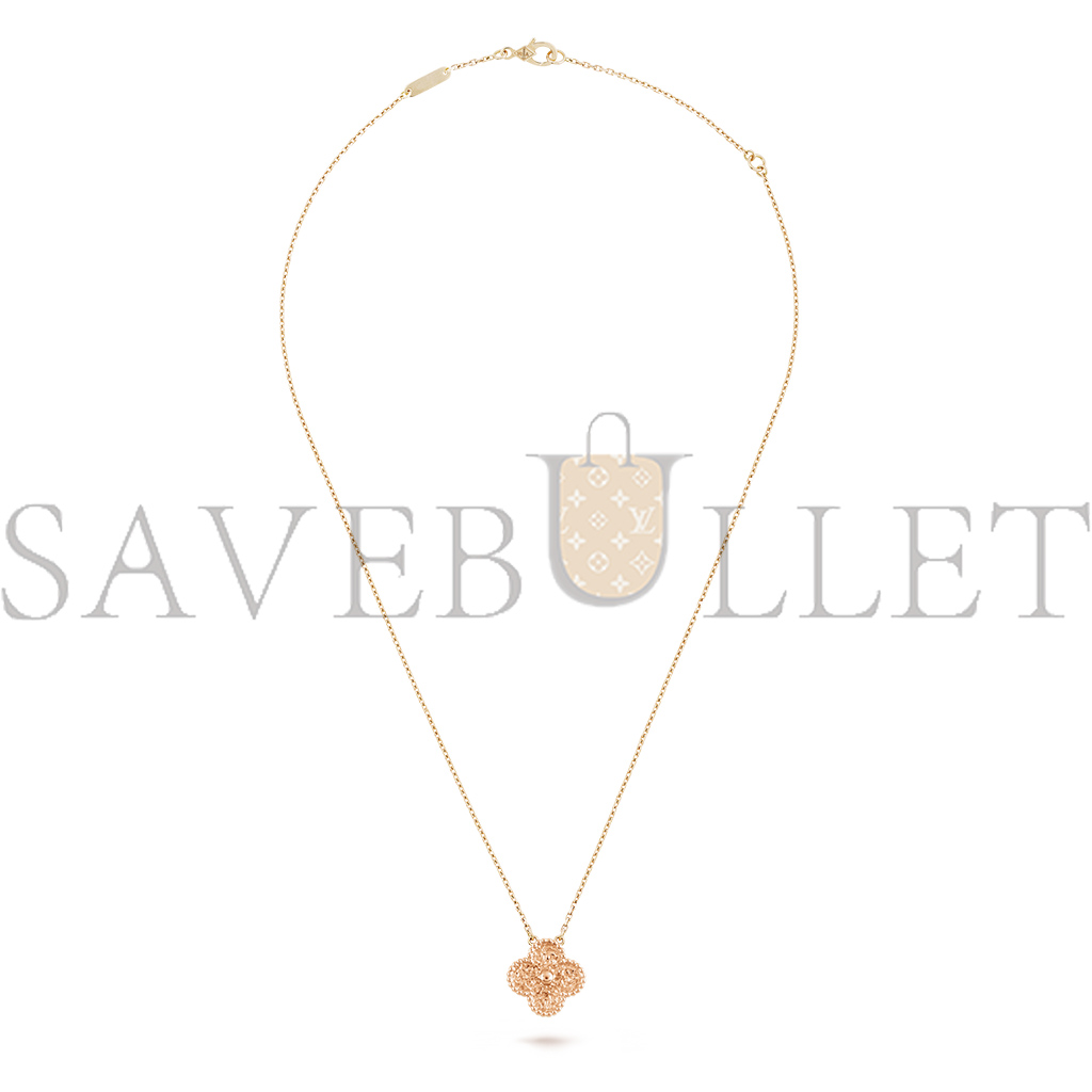 VAN CLEEF ARPELS VINTAGE ALHAMBRA PENDANT - ROSE GOLD VCARN9ZS00 VAN CLEEF ARPELS VINTAGE ALHAMBRA PENDANT - ROSE GOLD VCARN9ZS00